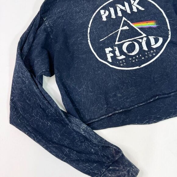 Pink Floyd Shirt Womens Navy Blue Medium Dark Side of the Moon Tour Graphic Tee - Picture 2 of 7